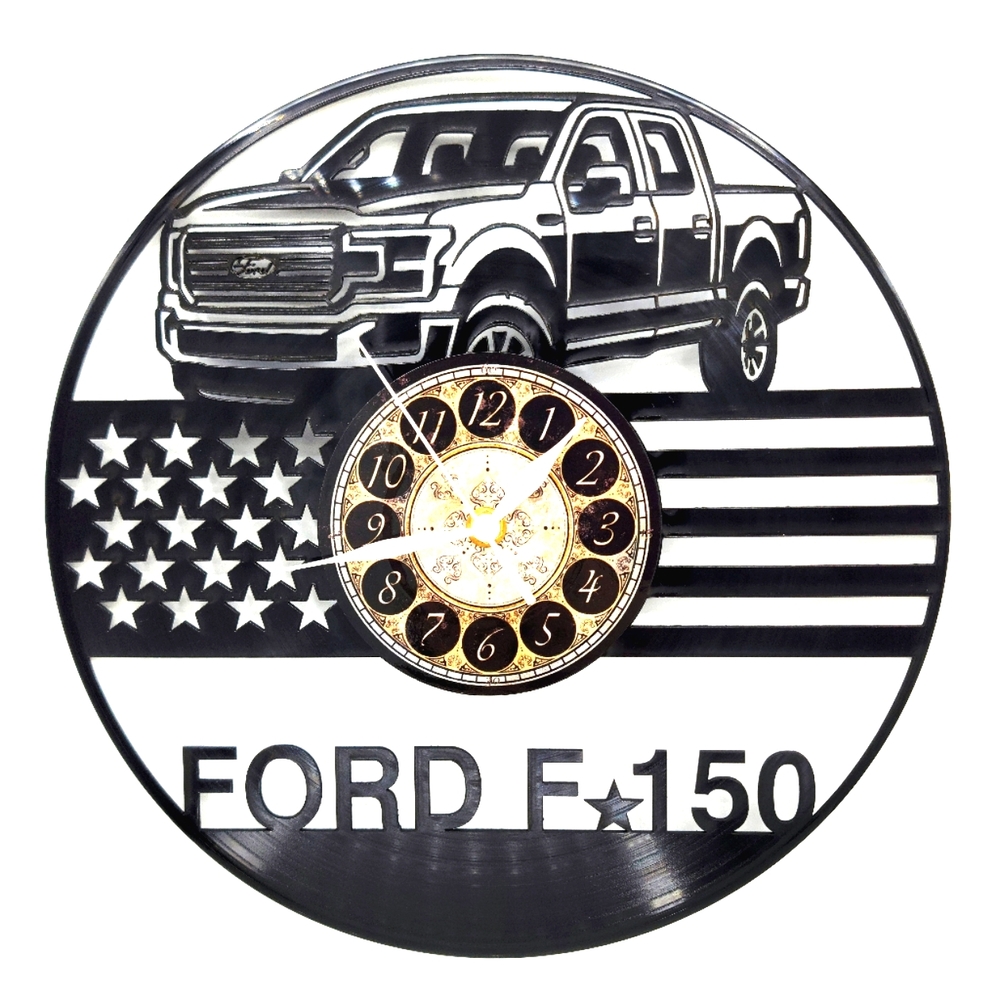 FORD F-150 TRUCK vinyl record clock | wall art decor gift for office or mancave